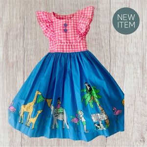 ELEANOR ROSE Zoo Dress - Size 7-8 Adorable!!